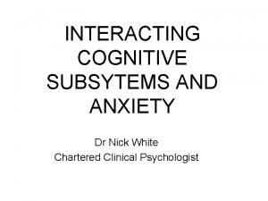 Dr nick white psychologist Dr nick white psychologist