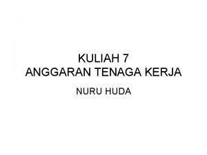 Contoh anggaran tenaga kerja