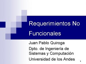 Requerimientos no funcionales ejemplos