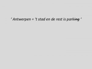 Antwerpen stad rest parking