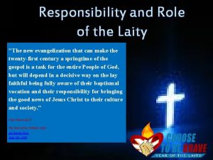 Responsibility of the laity