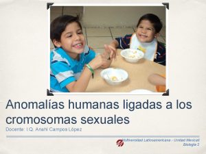 Anomalias humanas ligadas a los cromosomas sexuales
