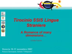 Tirocinio SSIS Lingue Straniere A Romance of many