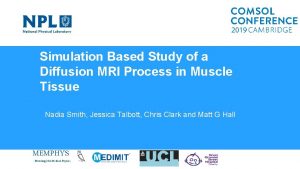 Simulation Based Study of a Diffusion MRI Process