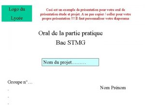 Conclusion exemple