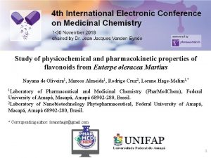 Study of physicochemical and pharmacokinetic properties of flavonoids