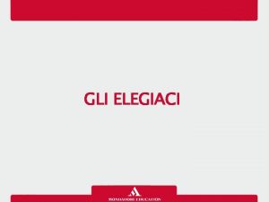 Elegiaci significato