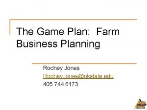 Game farming business plan