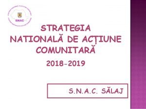 Plan de actiune snac 2020