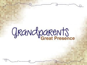 Informal letter to grandparents