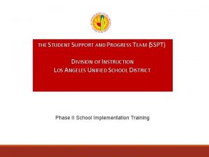 Sspt lausd forms