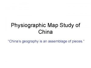 China landforms map