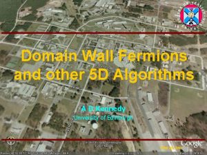 Domain Wall Fermions and other 5 D Algorithms