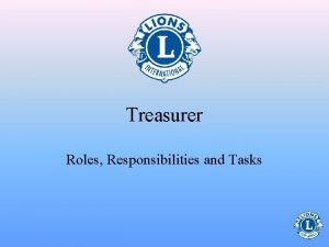 Treasurer duties in a club