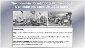 Positive effects of the industrial revolution
