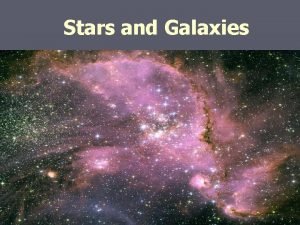 Stars and Galaxies BIG Idea The life cycle