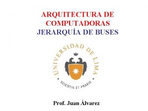 Tipos de buses arquitectura de computadoras