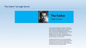 The father hugh garner questions and answers