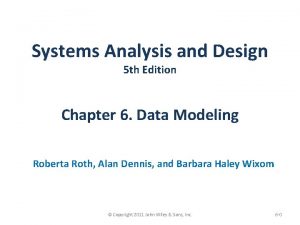 Systems Analysis and Design 5 th Edition Chapter