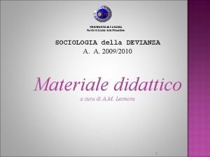 Scienze della formazione primaria catania