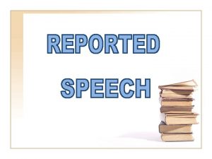 Reported speech for class 8