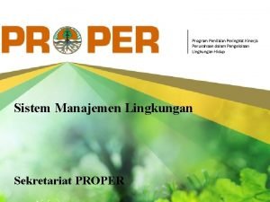 2016 Program Penilaian Peringkat Kinerja Perusahaan dalam Pengelolaan