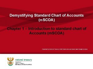 Scoa chart of accounts