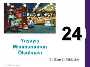 Yaay Minimumunun llmsi 24 Dr Eln BAIRZAD Copyright