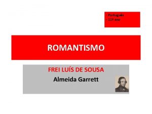 Romantismo frei luis de sousa