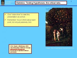 What is critical ratio in statistics