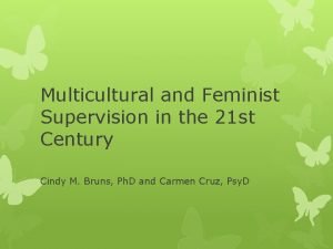 Feminist supervision model