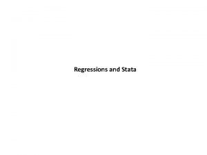 Stata regression results to excel