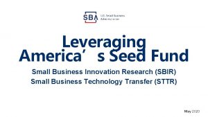 America's seed fund