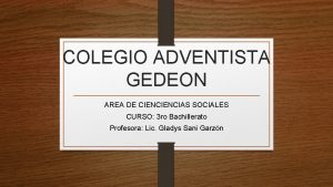 Colegio adventista gedeon