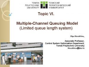 Multi channel queuing model