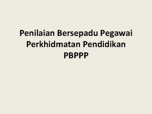 Instrumen penilaian pbppp