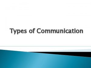 Informal communication examples