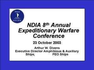 Ndia expeditionary warfare conference