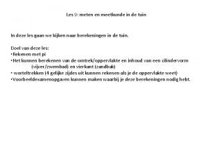 Inhoud cilinder Inhoud cilinder