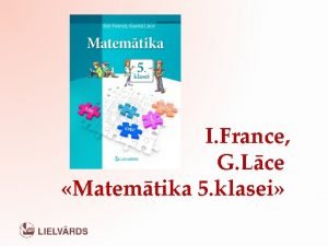 I France G Lce Matemtika 5 klasei Motivcija