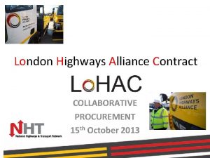 London highways alliance