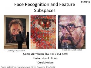 Face recognition