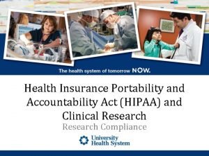 Health Insurance Portability and Accountability Act HIPAA and