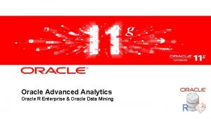 Oracle database analytics
