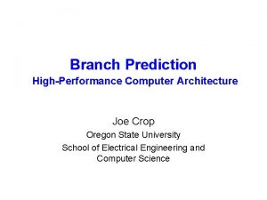 Branch prediction in computer architecture