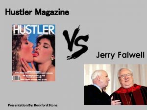 Hustler Magazine Jerry Falwell Presentation By Rockford Stone