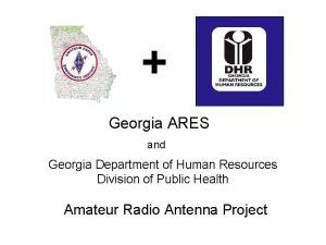 Georgia ARES and Georgia Department of Human Resources