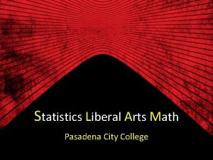 Pasadena city college statistics