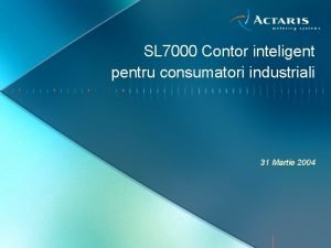 SL 7000 Contor inteligent pentru consumatori industriali 31