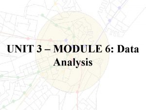 Data analysis terminology